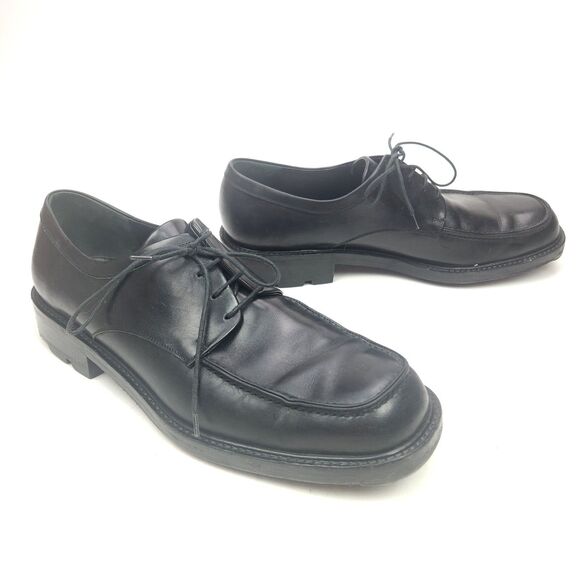 Salvatore Ferragamo Apron Toe Oxford Men\'s Dress Shoes Size 11.5 D Made Italy